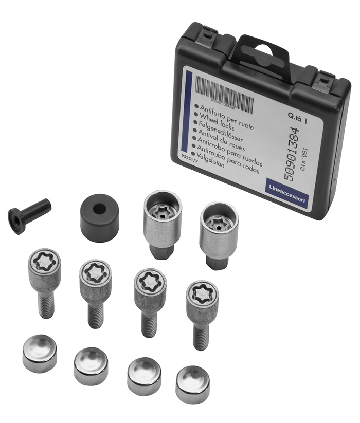 Wheel security bolts store