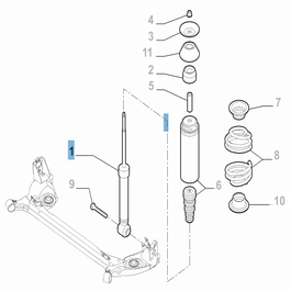 Fiat palio front store shocks