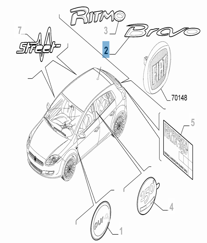 Fiat hotsell bravo parts