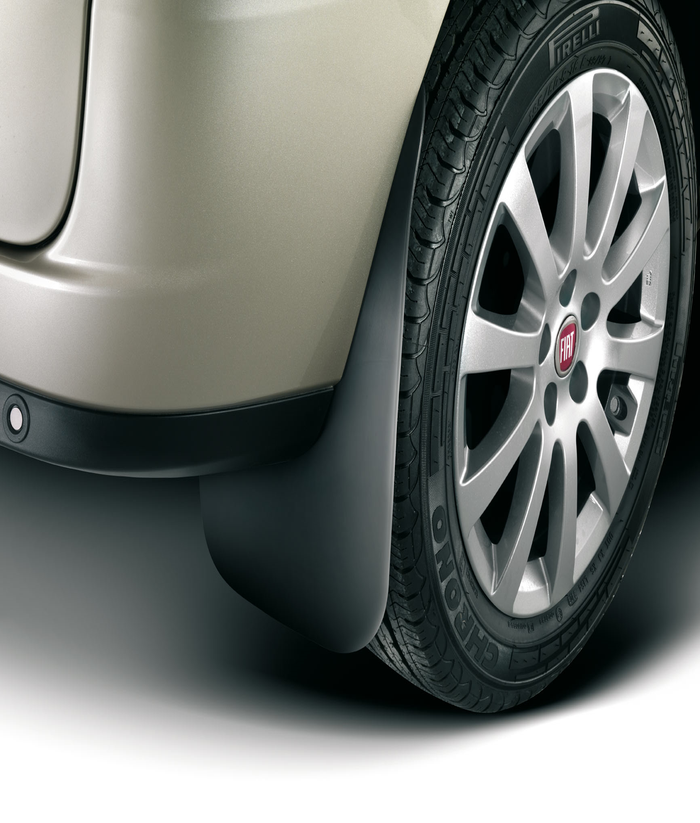 Rear rubber mudflaps mudguards for Fiat and Fiat Professional