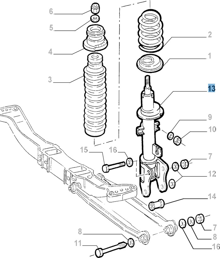 Alfa romeo 147 rear clearance suspension