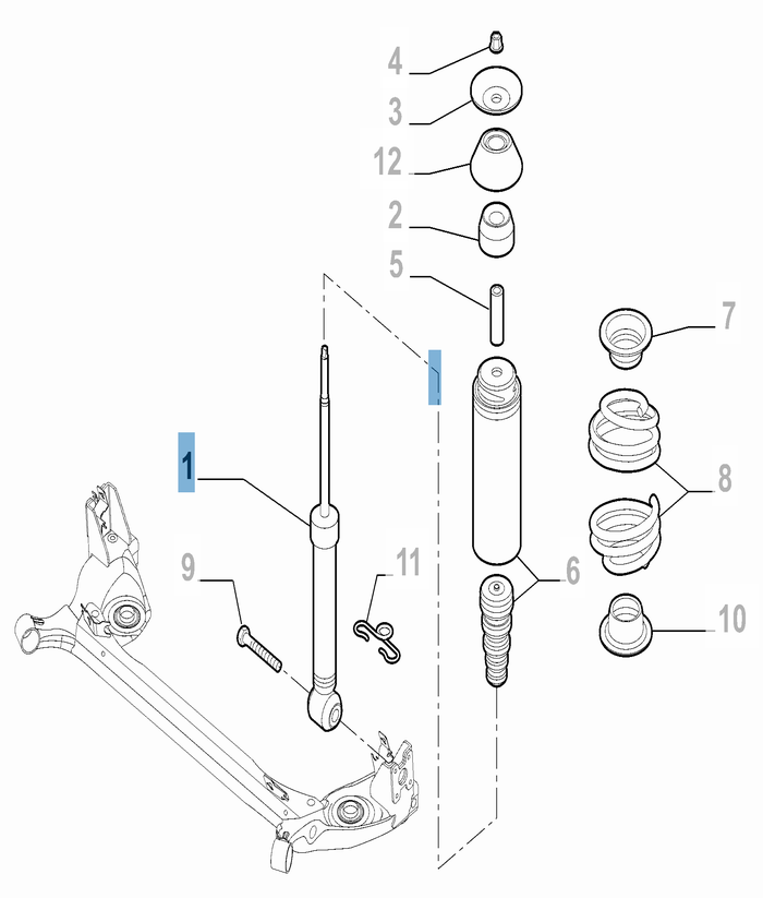 Fiat linea cheap rear suspension