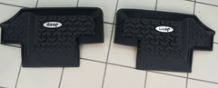 Rear rubber floor mats (black)